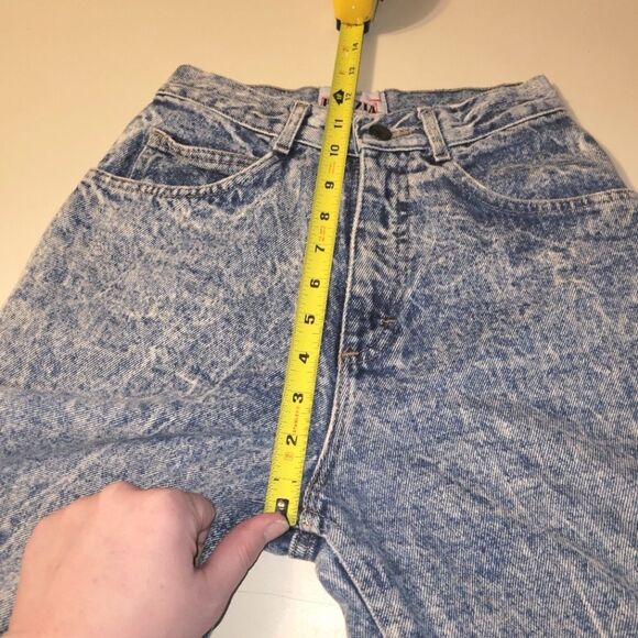 Prezzia Vintage 80s Acid Wash Zipper Jeans 3 24 - Picture 9 of 12